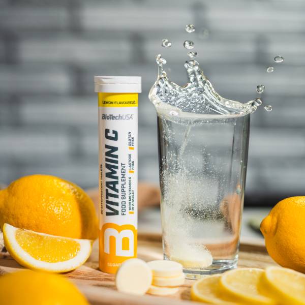 Pastilla efervescente de vitamina C - 20 comprimidos