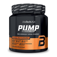 Bebida en polvo Pump Caffeine Free de BioTechUSA sin cafeína, con aminoácidos y sales minerales.