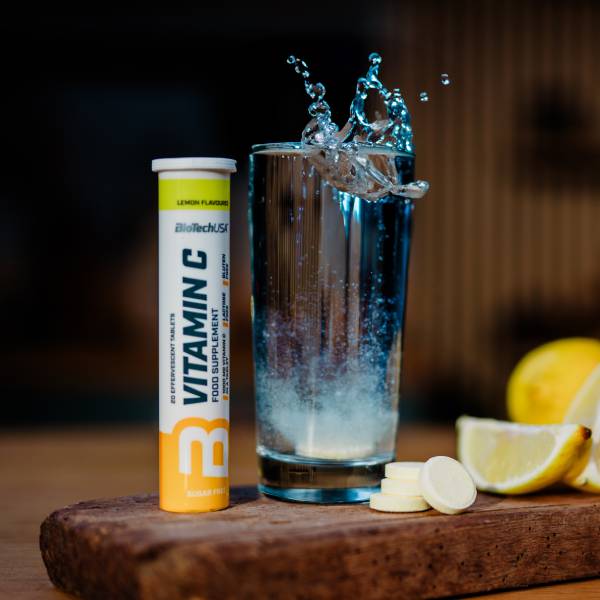 Pastilla efervescente de vitamina C - 20 comprimidos