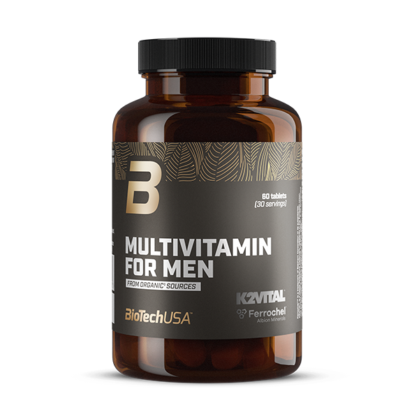 Multivitamin For Men from organic sources - 60 comprimidos