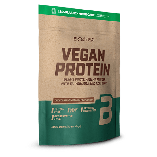 BioTechUSA chocolate-canela Vegan Protein bebida de proteína en polvo - 2000 g