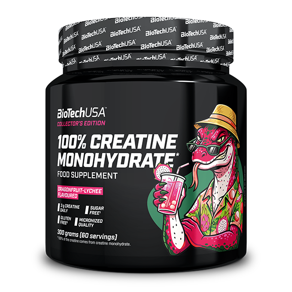 100% Creatine Monohydrate - 300 g Dragonfruit-lichi