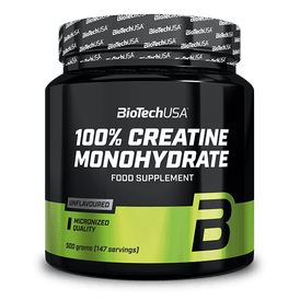 100% Creatine Monohydrate - 500 g sin sabor - BioTechUSA Spain