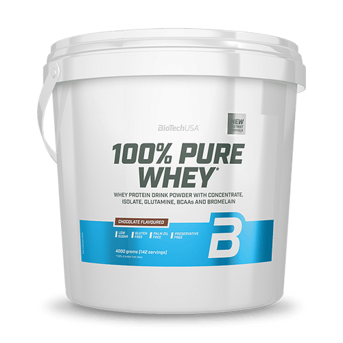 100% Pure Whey bebida de proteína en polvo - 4000 g - BioTechUSA Spain