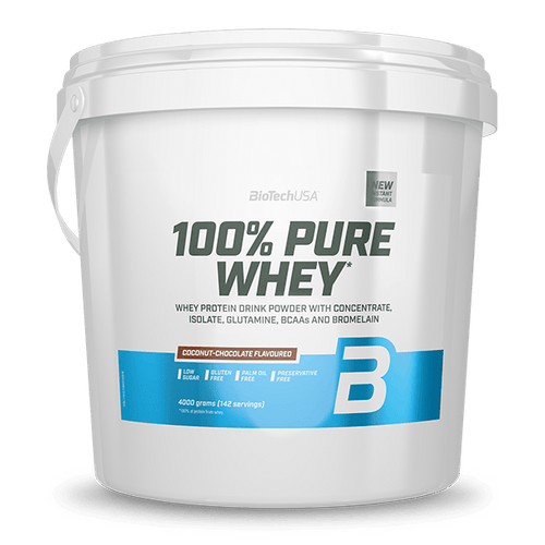 100% Pure Whey bebida de proteína en polvo - 4000 g - BioTechUSA Spain