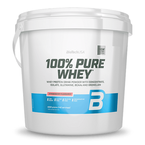 100% Pure Whey bebida de proteína en polvo - 4000 g - BioTechUSA Spain