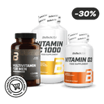 Vitamin C1000 + Vitamin D3 + Multivitamin For Men from organic sources