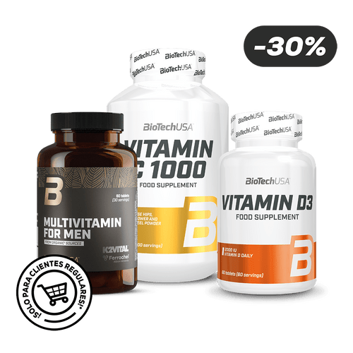 Vitamin C1000 + Vitamin D3 + Multivitamin For Men from organic sources