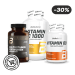 Vitamin C1000 + Vitamin D3 + Multivitamin For Women from organic sources