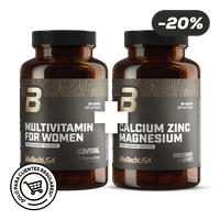 Multivitamin For Women + Calcium Zinc Magnesium from organic sources - BioTechUSA Spain