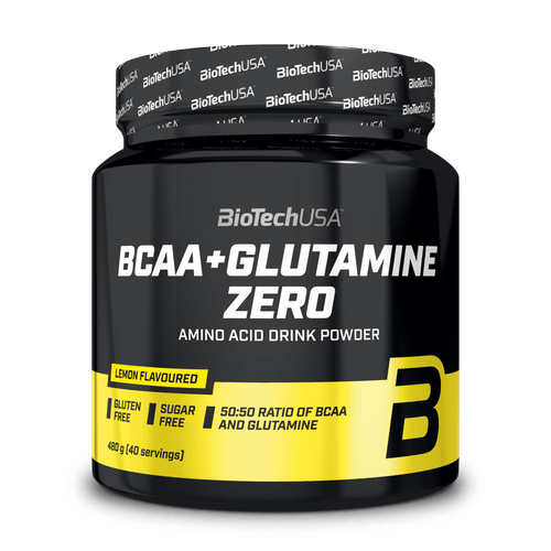 BCAA + Glutamine Zero bebida en polvo - 480 g - BioTechUSA Spain