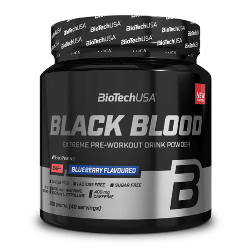 Black Blood CAF+ bebida en polvo - 300 g - BioTechUSA Spain