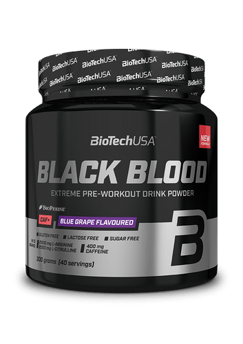 Black Blood CAF+ bebida en polvo - 300 g - BioTechUSA Spain