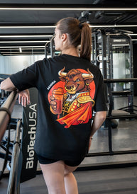 Camiseta unisex oversize de edición limitada (Sangría) - BioTechUSA Spain