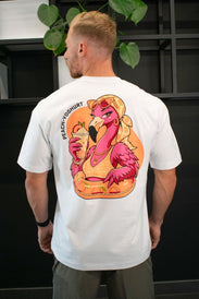 Camiseta unisex oversize de edición limitada (Yogur de melocotón) - BioTechUSA Spain