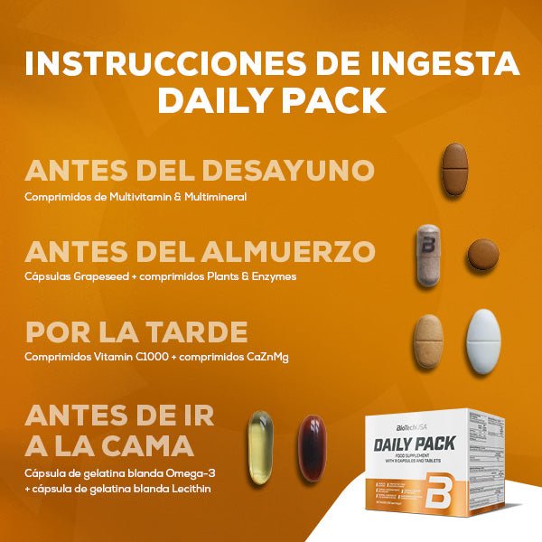 Day Multimed Pack Daily Pack multivitamina (30 paquetes) - BioTechUSA