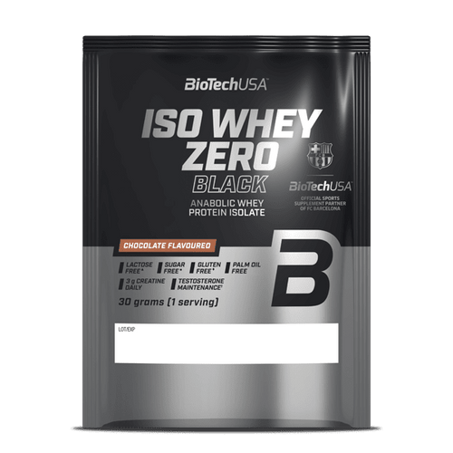 Bebida de proteína anabólica en polvo Iso Whey Zero Black - 30 g - BioTechUSA Spain