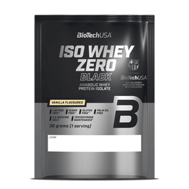 Bebida de proteína anabólica en polvo Iso Whey Zero Black - 30 g - BioTechUSA Spain