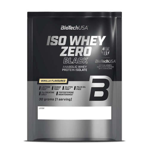 Bebida de proteína anabólica en polvo Iso Whey Zero Black - 30 g - BioTechUSA Spain