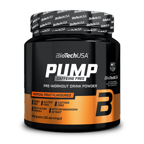 Bebida en polvo Pump Caffeine Free - 330 g - BioTechUSA Spain