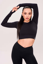 SEAMLESS LONG - SLEEVE CROP de manga larga de mujer - BioTechUSA Spain