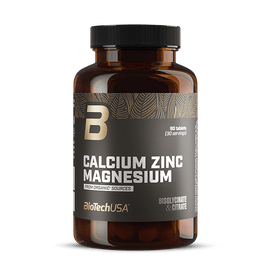 Calcium Zinc Magnesium from organic sources - 90 comprimidos - BioTechUSA Spain