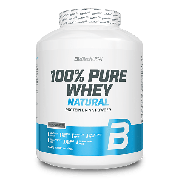 Bebida proteica en polvo 100% Pure Whey Natural - 2270 g
