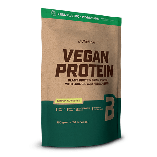 BioTechUSA plátano Vegan Protein bebida de proteína en polvo - 500 g
