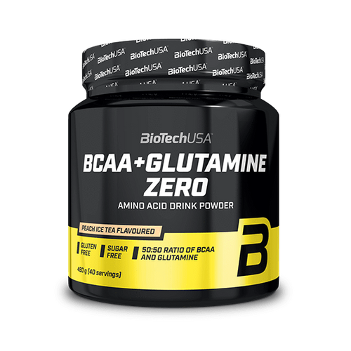 BCAA + Glutamine Zero bebida en polvo - 480 g - BioTechUSA Spain