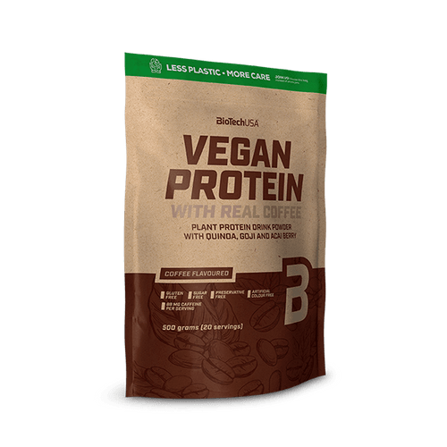 BioTechUSA café Vegan Protein bebida de proteína en polvo - 500 g