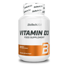 Vitamin D3 - 60 tabletas - BioTechUSA Spain